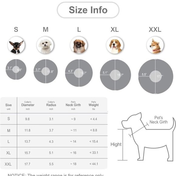 POP DUCK Soft Dog Cones: Comfortable Alternative Adjustable for Perfect Fit - Picture 3 of 7